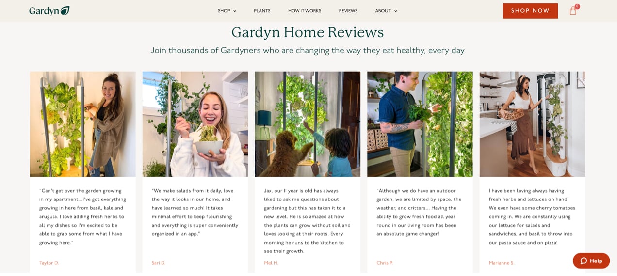 review on the Gardyn site